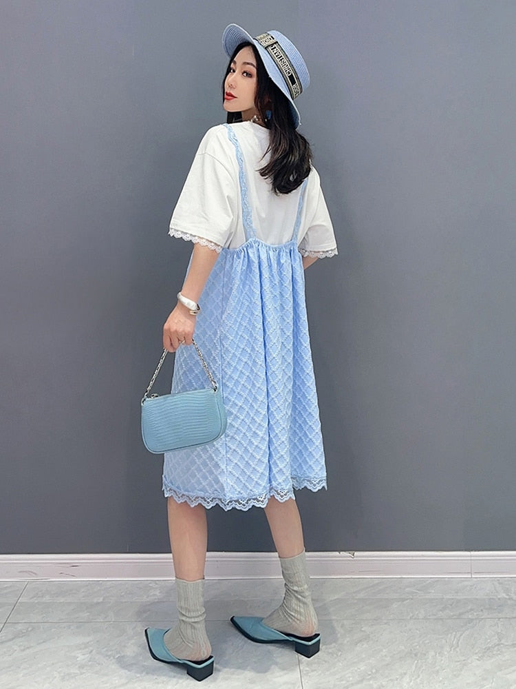 Luxe Baby Doll T-Shirt & Dress 2-Piece Set